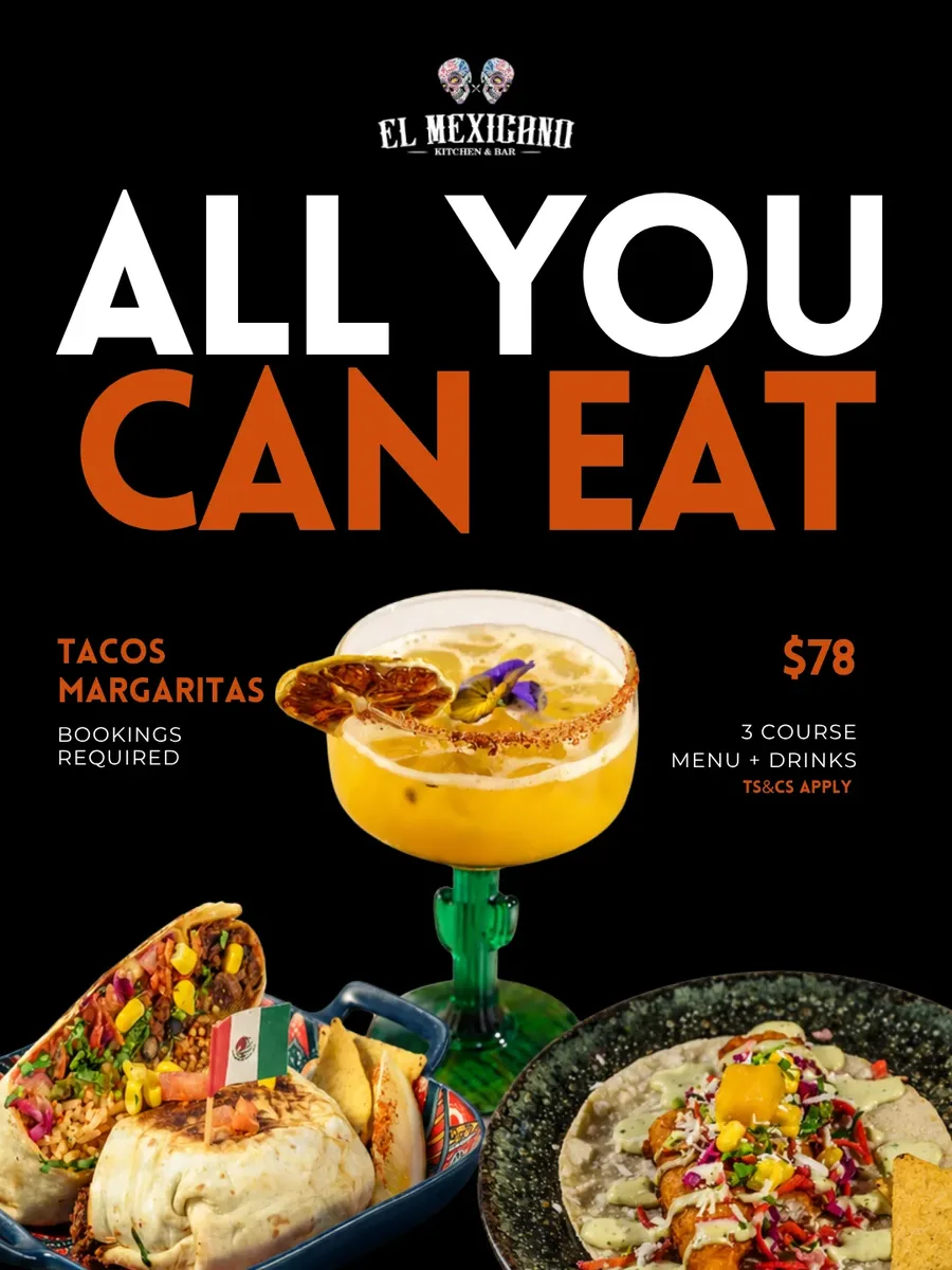 All You Can Eat weekend feast poster